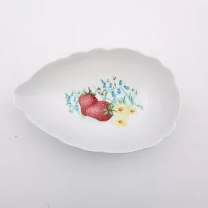 6 ramekins Limoges porcelaine shape of avocadoes