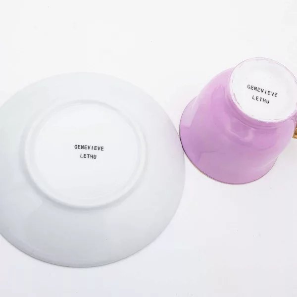 Geneviève Lethu "Ombline" Porcelain Coffee cups set 6p - Image 12