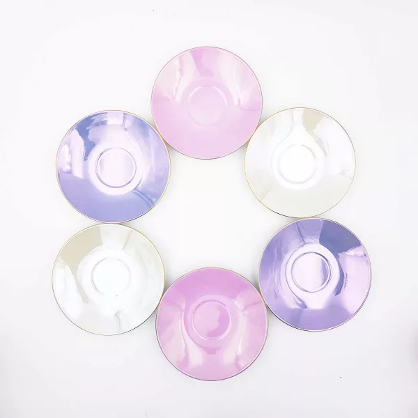 Geneviève Lethu "Ombline" Porcelain Coffee cups set 6p - Image 9