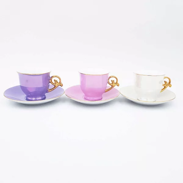 Geneviève Lethu "Ombline" Porcelain Coffee cups set 6p - Image 2