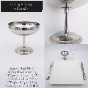 6 Vintage Dessert bowls LETANG & REMY 