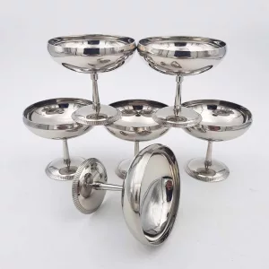 6 Vintage Dessert bowls LETANG & REMY 