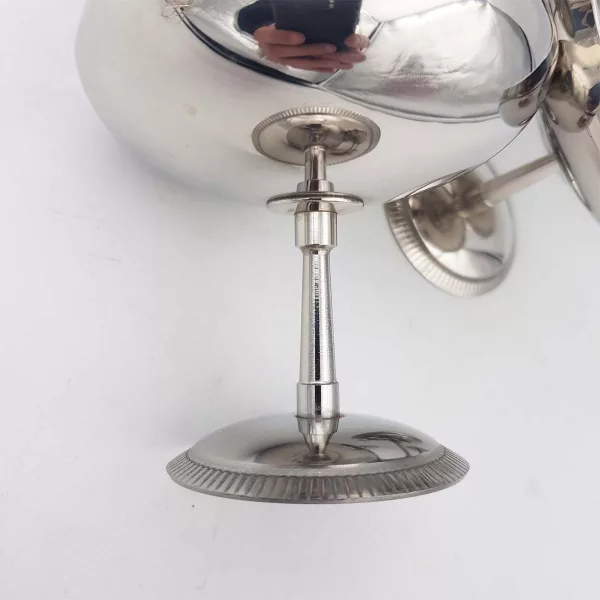 6 Vintage Dessert bowls LETANG & REMY "Flared" stainless - Image 5