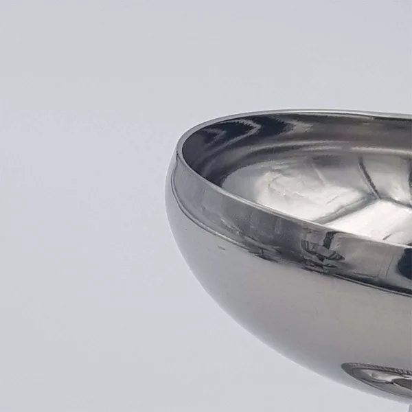 6 Vintage Dessert bowls LETANG & REMY "Flared" stainless - Image 7