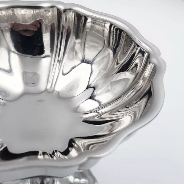 6 Vintage Dessert bowls JEAN COUZON "Flora" stainless - Image 7