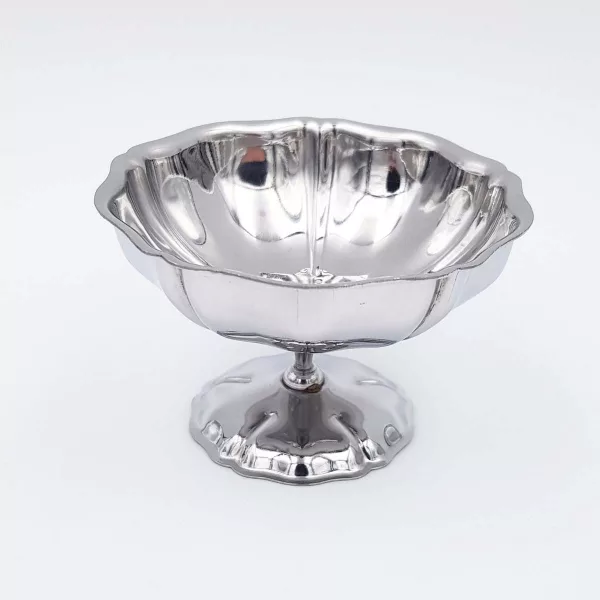 6 Vintage Dessert bowls JEAN COUZON "Regency" stainless - Image 6
