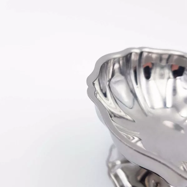 6 Vintage Dessert bowls JEAN COUZON "Regency" stainless - Image 7