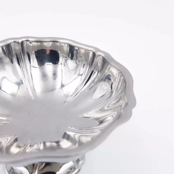 6 Vintage Dessert bowls JEAN COUZON "Regency" stainless - Image 8