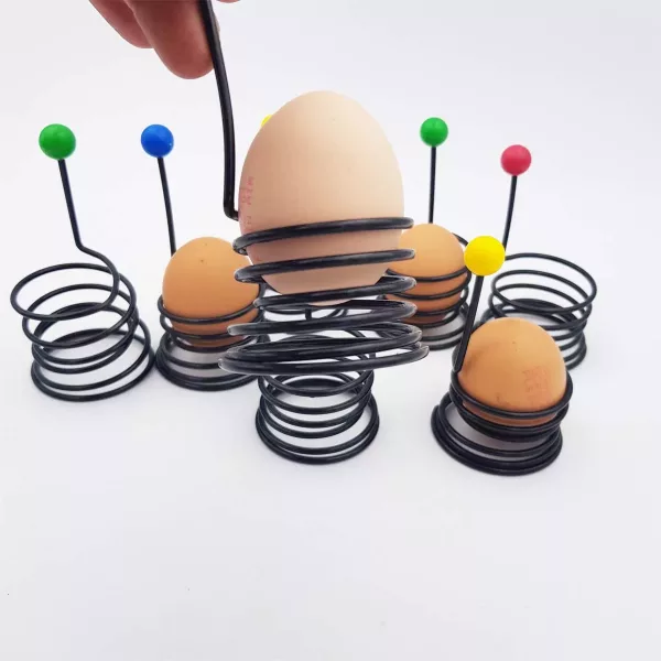 8 vintage eggcups Shape of springs 1980s - Image 3