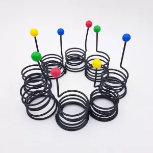 8 vintage eggcups Shape of springs 1980s