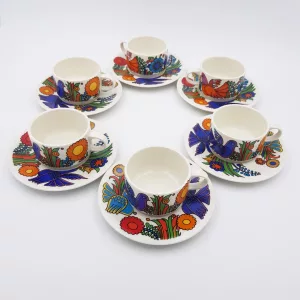 6 Coffee cups Villeroy & Boch 'ACAPULCO'