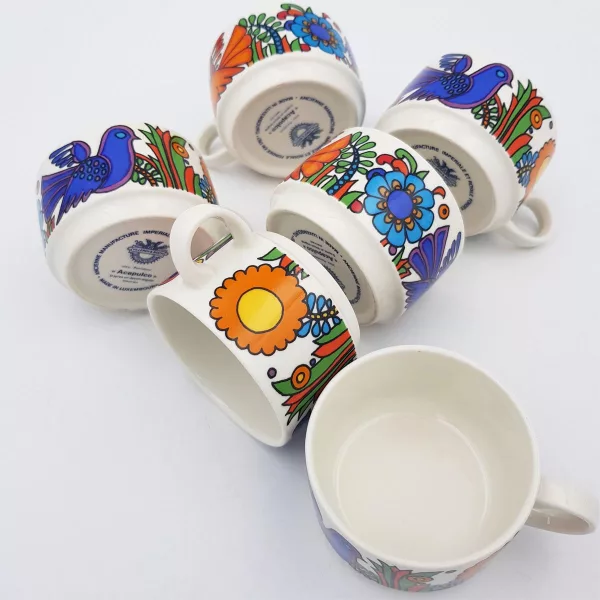 6 Coffee cups Villeroy & Boch 'ACAPULCO' - Image 4
