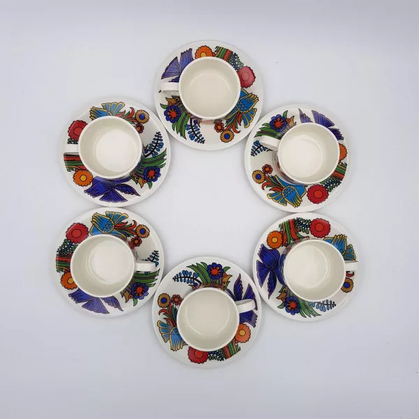 6 Coffee cups Villeroy & Boch 'ACAPULCO' - Image 6