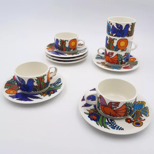 6 Coffee cups Villeroy & Boch 'ACAPULCO' - Image 9