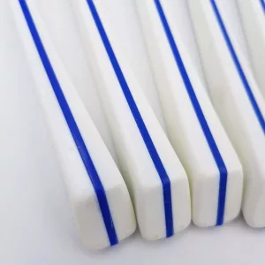 Cutlery set 12pcs Air France 1970s by Guy Degrenne Steel White & Blue Plastic