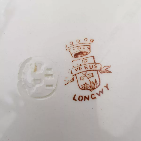 6 Antique Dessert plates Longwy 1900 "Cyprus" Collection - Image 10