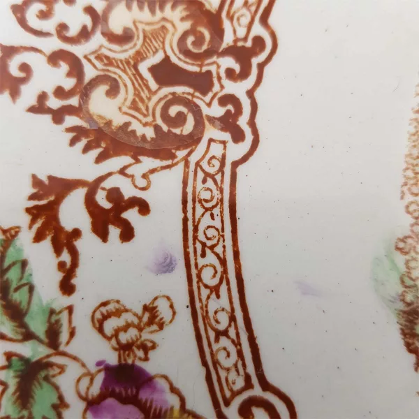 6 Antique Dessert plates Longwy 1900 "Cyprus" Collection - Image 7