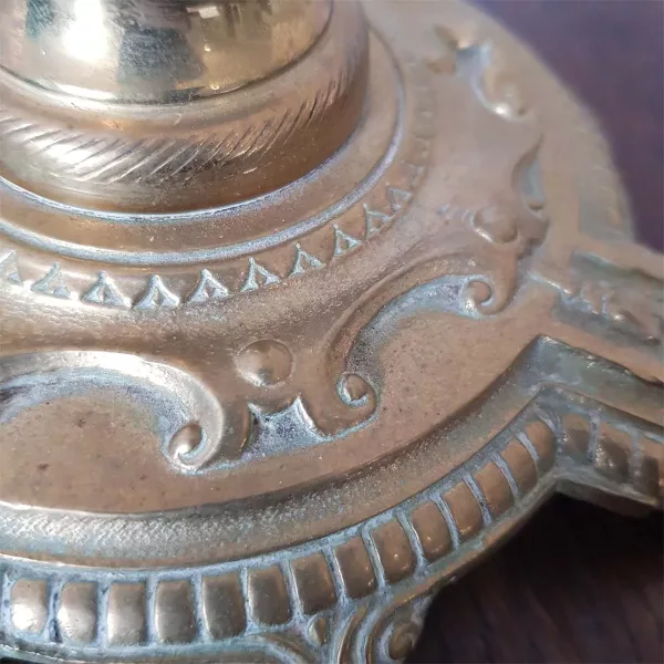 Oil Lamp Matador 20 XIXth century MATADOR 20 Brass Onyx Crystal Height ~24" - Image 12