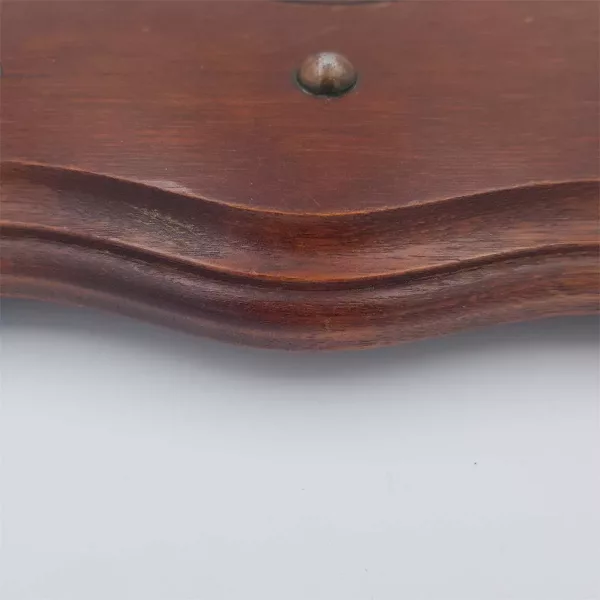 Wood trivet Engraved Central medallion France 1950s - Image 8