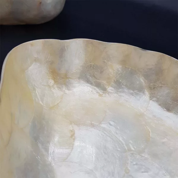 Mother-of-pearl aperitive set 3 bowls + 8 coasters - Image 7