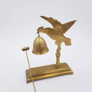 Brass Chime Small bell + Mallet Decoration of a bird