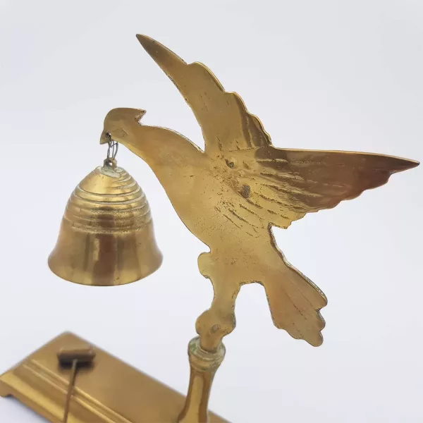 Brass Chime Small bell + Mallet Decoration of a bird - Image 4