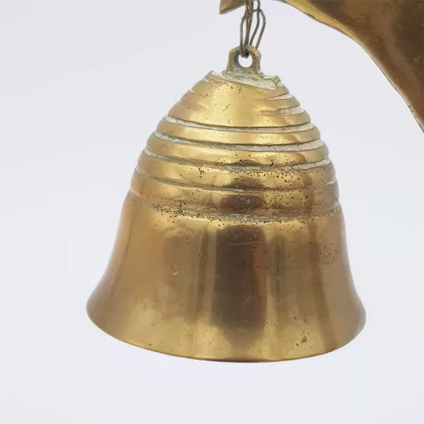 Brass Chime Small bell + Mallet Decoration of a bird - Image 5