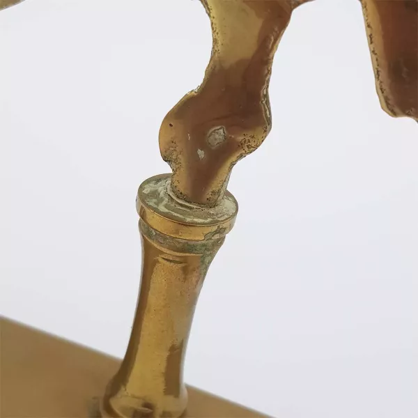 Brass Chime Small bell + Mallet Decoration of a bird - Image 6