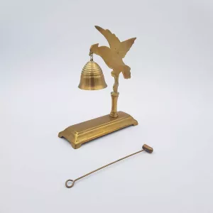 Brass Chime Small bell + Mallet Decoration of a bird