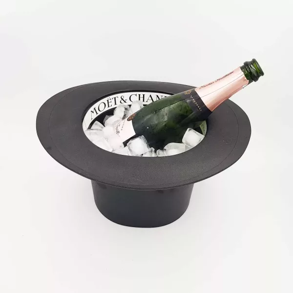 Champagne cooler Moët & Chandon shape of hat Vintage 1980