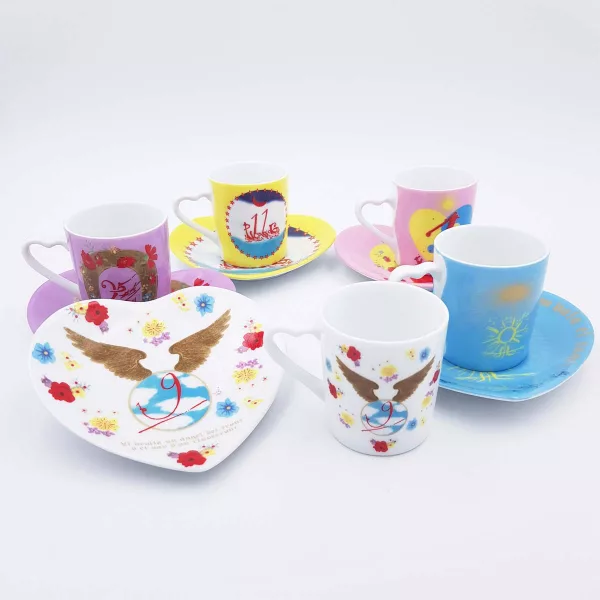 Salvador Dali x Philippe Deshoulières Limoges "AUCA" Coffee cups and saucers 5p - Image 9