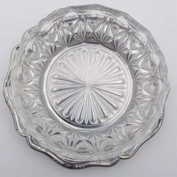 Vintage glass bowls Guy Degrenne "Trianon" 6p - Image 4