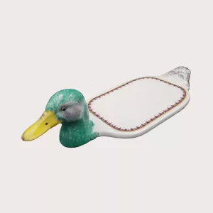 Philippe Deshoulieres Foie gras dish Shape of a duck Limoges Porcelain