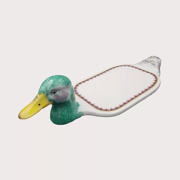 Philippe Deshoulieres Foie gras dish Shape of a duck Limoges Porcelain