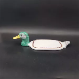 Philippe Deshoulieres Foie gras dish Shape of a duck Limoges Porcelain