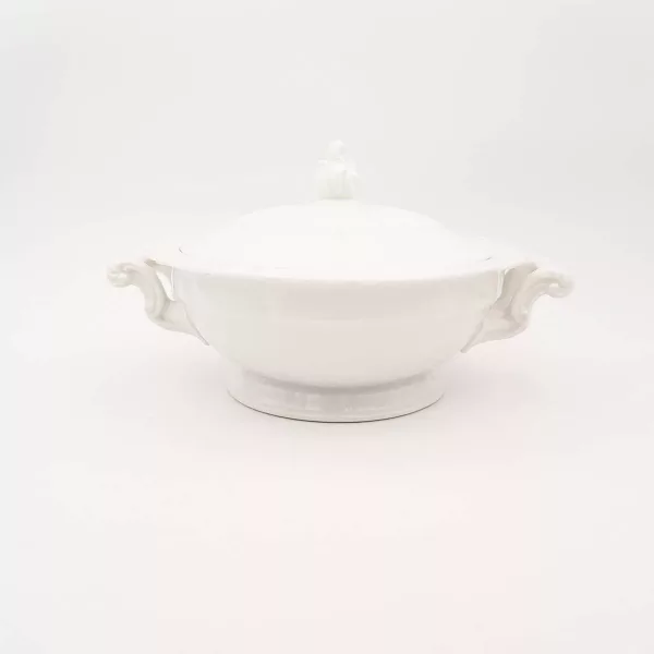 White Tureen Haviland Limoges porcelaine