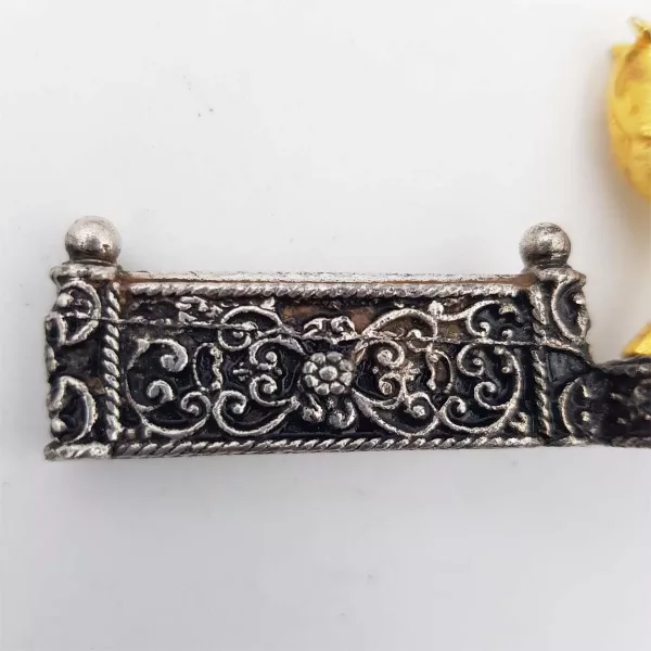 6 Knife rests Horses & Show jumping fences Silver plated & Gilt - Image 5