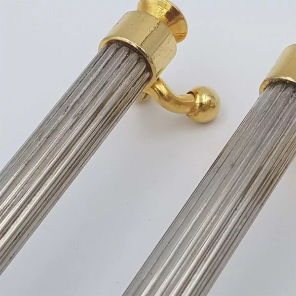 10 Knife rests Silver plated & Gilt Olivier Saint-Honoré France 1950s - Image 8