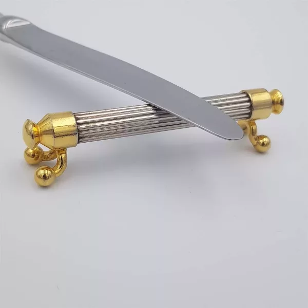 10 Knife rests Silver plated & Gilt Olivier Saint-Honoré France 1950s - Image 2
