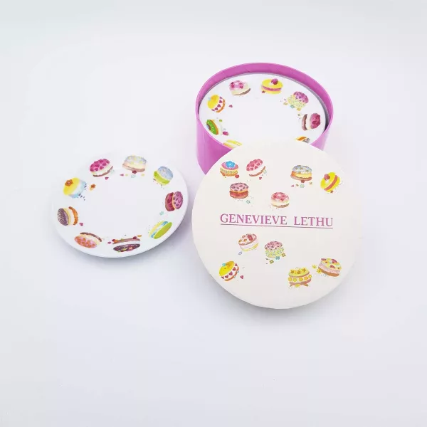 Genevieve Lethu Mini dessert plates Diameter 4.7" Original box - Image 7