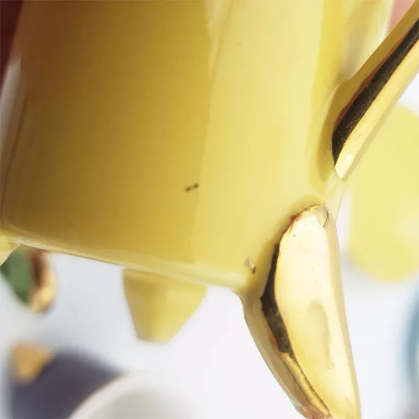 Geneviève Lethu "Aquarelle" Porcelain Coffee cups set 6p - Image 6