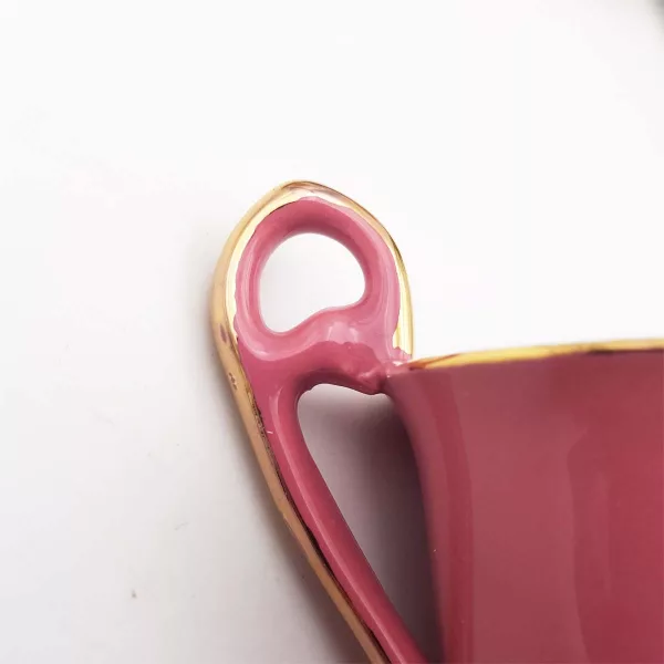 Geneviève Lethu "Aquarelle" Porcelain Coffee cups set 6p - Image 4