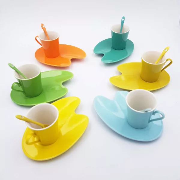 Genevieve Lethu "Artist" Coffee cups 6p