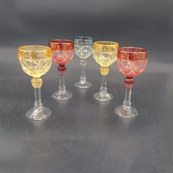 5 Cordial Glasses NACHTMANN Amaris Cut crystal