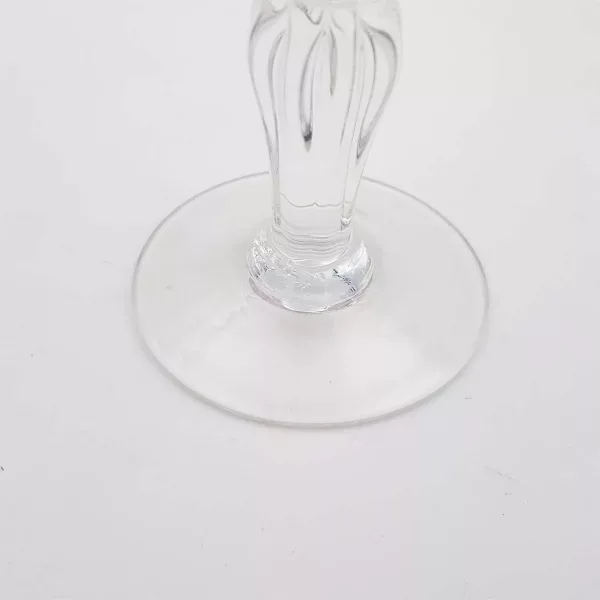 Pink cut glass 1960 Alcohol decanter + 4 glasses - Image 15