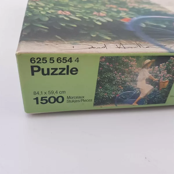 Rare Puzzle 1500pcs "Girl on a bicycle" by David Hamilton (1977) - Image 7