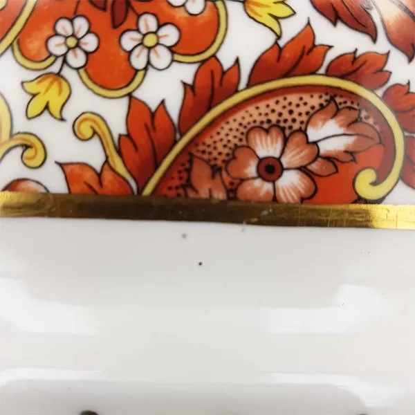 Cake dish Pillevuyt porcelain vintage Cashmere deco - Image 9