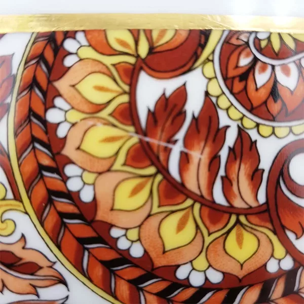 Cake dish Pillevuyt porcelain vintage Cashmere deco - Image 11