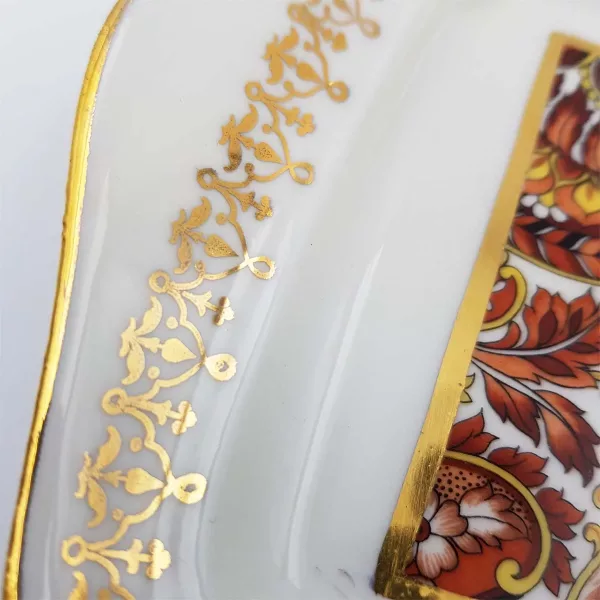 Cake dish Pillevuyt porcelain vintage Cashmere deco - Image 13