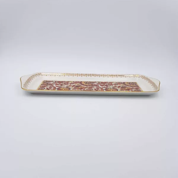 Cake dish Pillevuyt porcelain vintage Cashmere deco - Image 16
